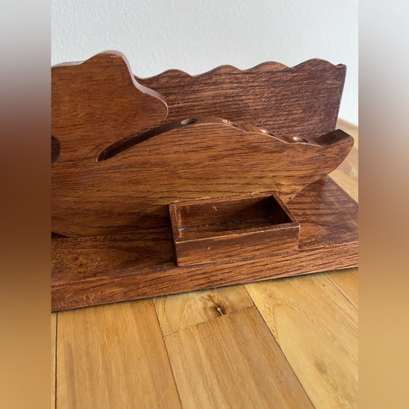 Vintage Wooden Duck Desk Organizer - Felt Bottom - Picture 5 of 7